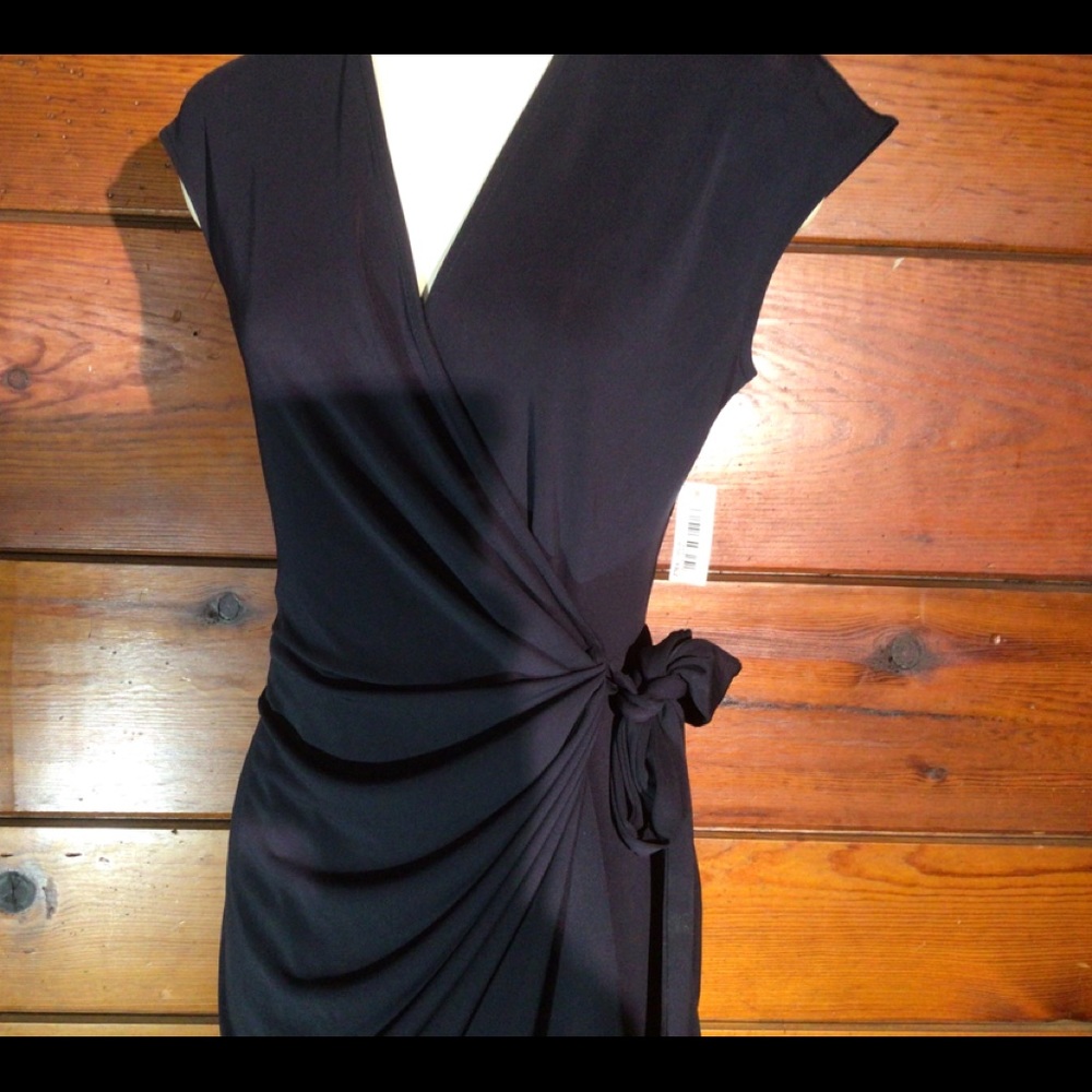 Lark and Roe Sleeveless, Navy Blue, Wrap Dress, Small, NWT